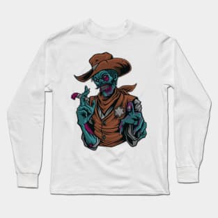 zombie sheriff Long Sleeve T-Shirt